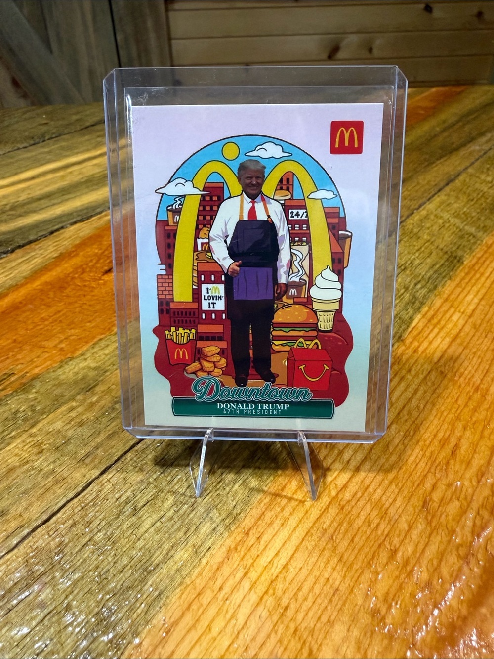 Donald Trump 45th President McDonald's Custom Trading Card